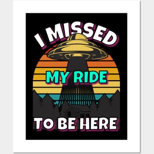 UFO Missed Ride Posters and Art